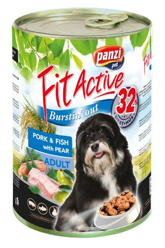 PanziPet FitActive DOG 1240g konzerv sertés-hal