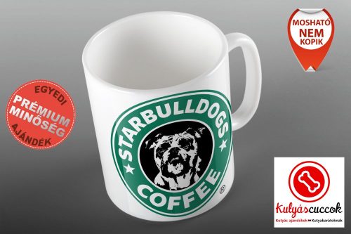 Bulldogos Bögre - Starbulldogs Coffee grafikával