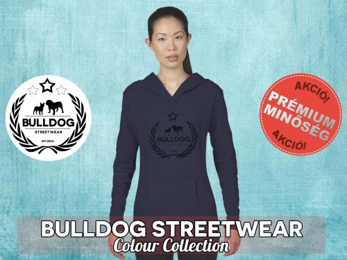 Bulldog Streetwear Női kapucnis pulóver - BSW Koszorús logó mintával Több színben