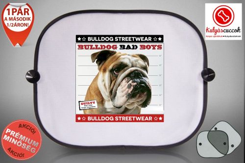 Autós Napellenző - Bulldog Streetwear Bad Boys Lucky Bulldog