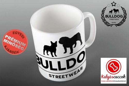Bulldogos Bögre - Bulldog Streetwear klasszikus logo grafikával