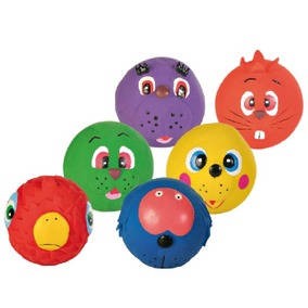 Trixie Faces Toy Balls - labda játék (több féle figura) kutyák részére 3504  k.labda arcos