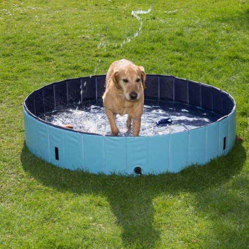 Trixie 39483 Dog Pool kutya medence 160x30cm Kék - Otthoni pancsolás Kedvencednek