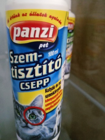 PanziPet  Szemtisztító, Szemkörnyék ápoló csepp kutyák és macskák részére 300559