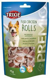 trixie 31535 Premio Light Fish-Chicken Rolls, 75g