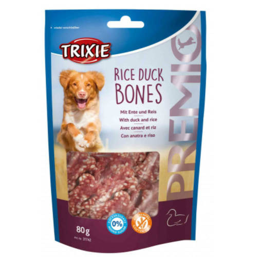 trixie 31742 Premio Rice Duck Bones, 100g