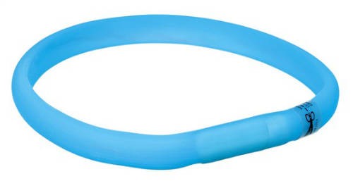 Trixie 12681 Világító pánt USB, M-L, kék