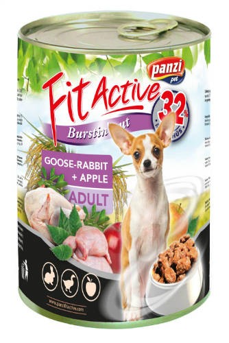 PanziPet FitActive DOG 415g konzerv liba-nyúl-alma