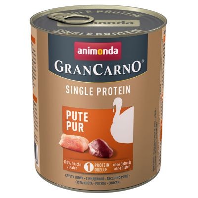 Animonda GranCarno Single Protein Pute Pur Pulyka 800g