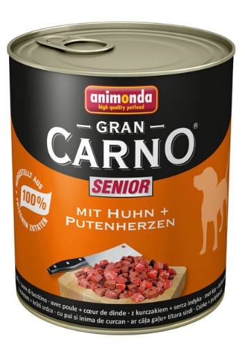 Animonda GranCarno  800g 82780 senior csirke&pulyka szív