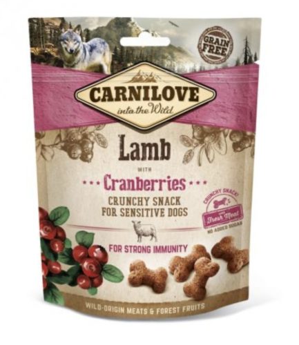 Carnilove Dog Crunchy Snack Lamb & Cranberries- Bárány Hússal és Vörös Áfonyával 200g