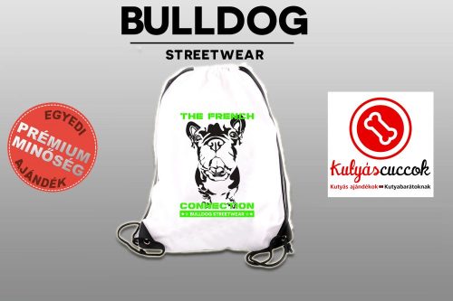 Tornazsák - Bulldog Streetwear The French Connection Neon Green mintával