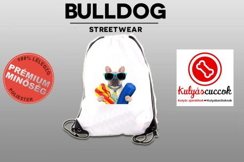Tornazsák - Francia Bulldog Beach mintával