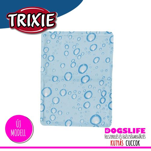 Trixie Bubble Hűsítő zselés matrac 90x50 cm-es Kék (hűsítő matrac/hűtőmatrac/hűtőtakaró/hűtőpléd) 