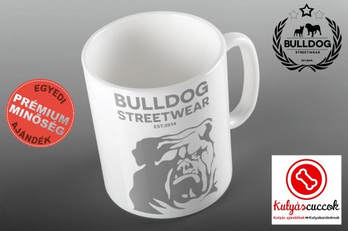 Bulldogos Bögre - Bulldog Streetwear Est.2014. szürke grafikával