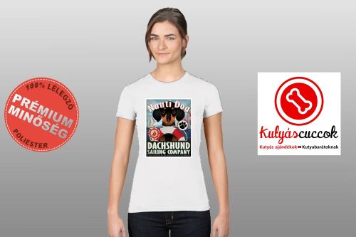 Tacskós Női Póló - Tacskó Nauti Dog mintával