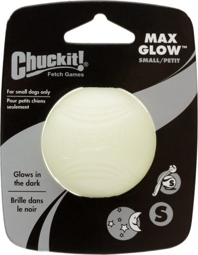 Chuckit! Max Glow - Sötétben Világító Labda - S méretben - Fluoreszkáló Labda Nem elemes, nincs benne LED!