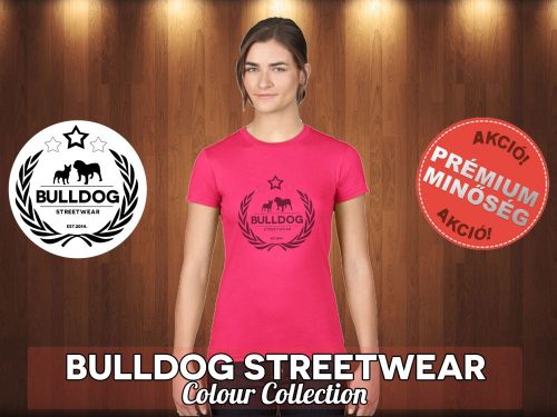 Bulldog Streetwear Női Póló - Koszorús logó logó mintával Különböző színekben
