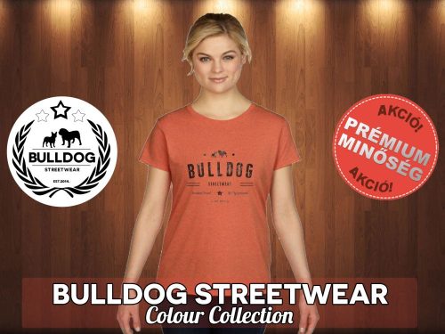 Bulldog Streetwear Női Póló - Vintage Western logó mintával Különböző színekben