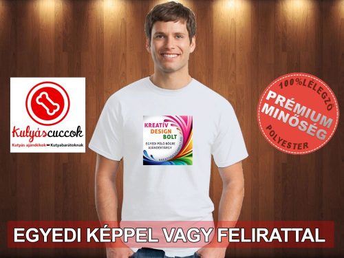 Saját fényképes, egyedi mintás vagy egyedi feliratos férfi póló
