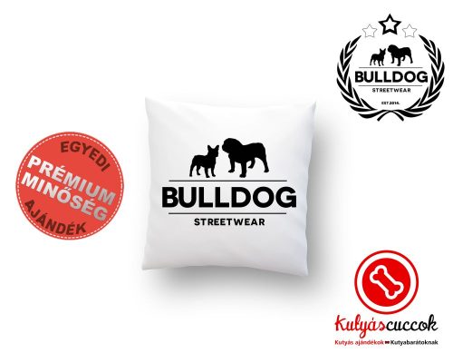 Párna Bulldog Streetwear Klasszikus Logo 40x40 cm