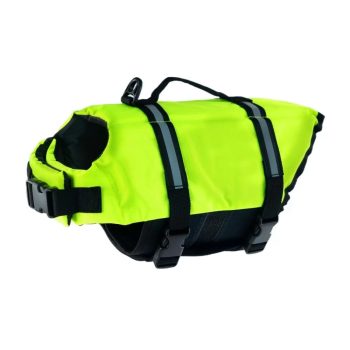   Prémium kisállat mentőmellény úszómellény - Neonzöld S-XL méretben - RENDELÉSRE