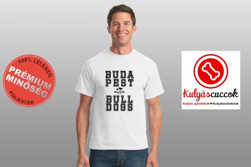 Bulldogos Férfi Póló - Bulldog Streetwear Budapest Bulldogs mintával 