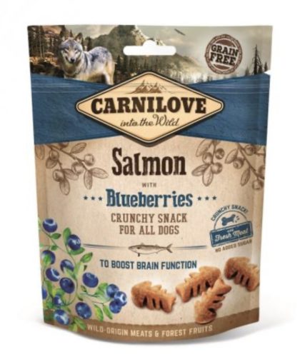 Carnilove Dog Crunchy Snack Salmon & Blueberries- Lazac Hússal és Áfonyával 200g 