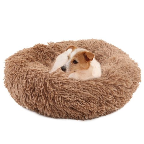 Soft Dog Bed - Plüss kutya fekhely extra puha Kávébarna