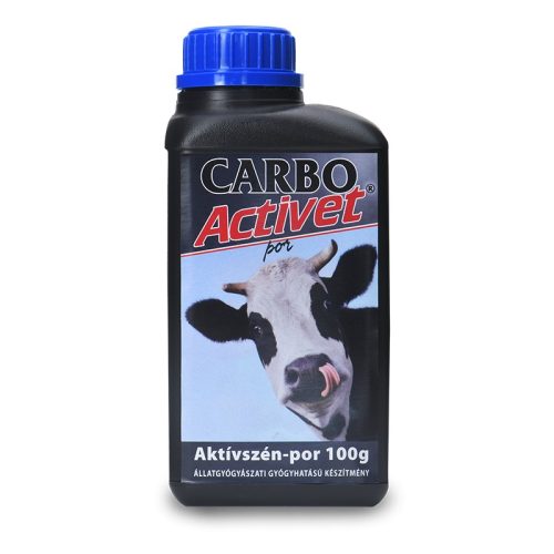 CARBO ACTIVET® POR Aktivált Orvosi Szén tartalmú - Hasmenéses betegségek kiegészítő kezelésére - Készítmény kutyáknak 100gr/doboz