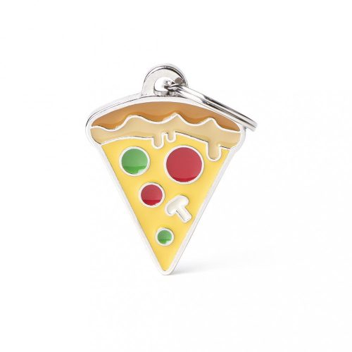 Gravírozható Biléta - Pizza - Egyedi Biléta Dog ID - Food Collection