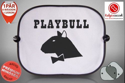 Bullterrieres Autós Napellenző Napvédő - Bullterrier Playbull mintával