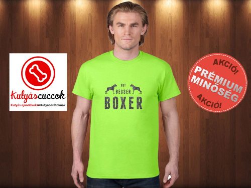 Boxer Férfi Póló - Boxer Gut, Besser, Boxer mintával  több színben