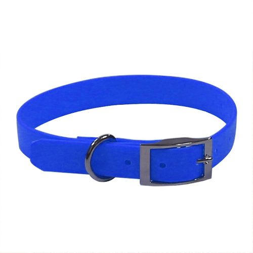 BioThane ®  Super Heavy Beta Vízálló nyakörv Kék - Dog Walking Apparel 20mm / 40 cm-es nyakhossz - A Vegán bőr