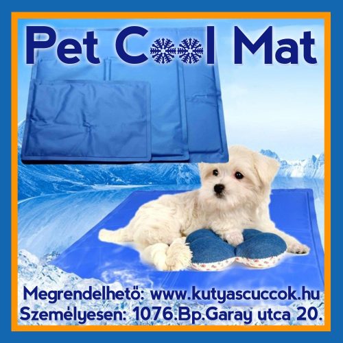 Pet Cool Mat Hűsítő zselés matrac 30x40 cm-es Kék (hűsítő matrac/hűtőmatrac/hűtőtakaró/hűtőpléd) 