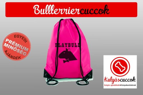 Bullterrier Tornazsák színes- Bull Playbull mintával