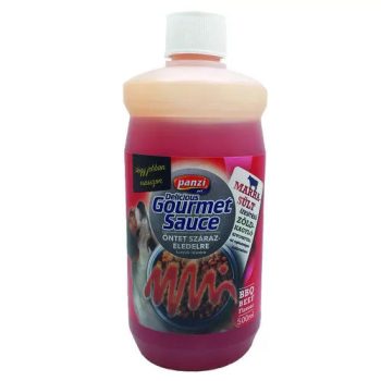   Panzi Delicious Gourmet Sauce 500ml - Öntet Szárazeledelre Kutyák részére BBQ Marha ízesítéssel és Zölgykagyló kivonattal