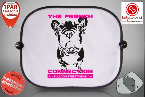Autós Napellenző - Bulldog Streetwear The French Connection Neon Pink 
