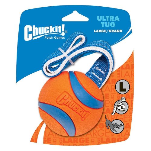 Chuckit! Ultra Tug strapabíró madzagos gumilabda hevederrel L méretben - Nyári Vizes Játék