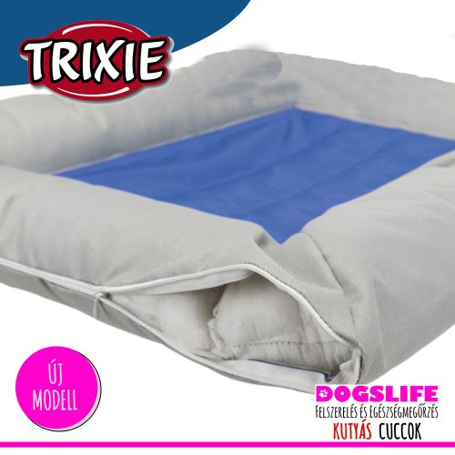 Trixie Luxury Hűsítő zselés fekhely 75x50 cm-es Kék (hűsítő matrac/hűtőmatrac/hűtőtakaró/hűtőpléd)  