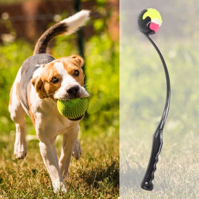 Dogs Life Kutyajáték hajító katapult teniszlabdával kb 45 cm - Játék egész nap