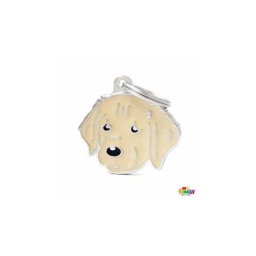 Gravírozható Biléta - Golden Retriever - Egyedi Biléta Dog ID - Friends Collection