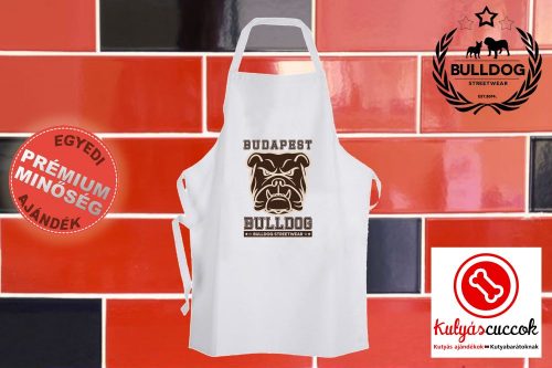 Konyhai Kötény Bulldogos - Bulldog Streetwear Budapest Bulldog