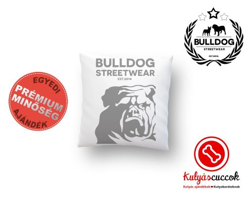Párna Bulldog Bulldog Streetwear Est.2014. 35x35cm