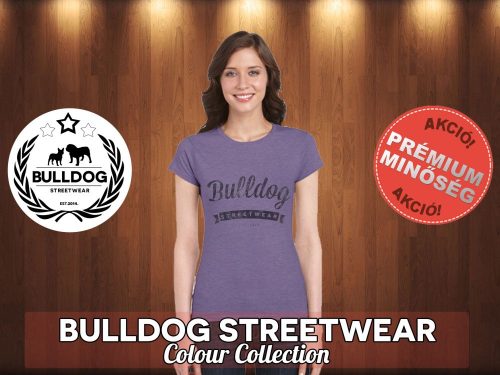 Bulldog Streetwear Női Póló - Vintage logó mintával Különböző színekben