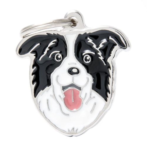 Gravírozható Biléta - Border Collie - Egyedi Biléta Dog ID - Friends Collection
