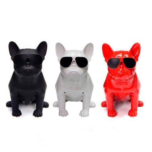 French Bulldog Aerobull Bluetooth Speaker 20cm Vezeték nélküli Bluetooth Hangszóró SoundBox 2x5W 3.5mm TF Card FM Radio Build-in DSP RAKTÁRON