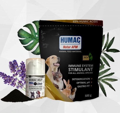 HUMAC®Natur AFM 500g + HUMAC®Help krém komplex csomagban, HUMAC Hungary - Immunerősítő, Roboráló, Immunstimuláns, Egészségmegőrző készítmény