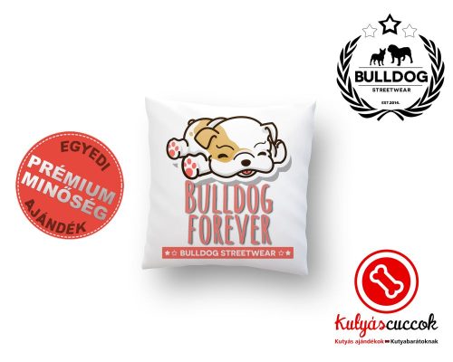 Párna Bulldog Streetwear Bulldog Forever Rózsaszín 35x35cm